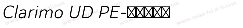 Clarimo UD PE字体转换